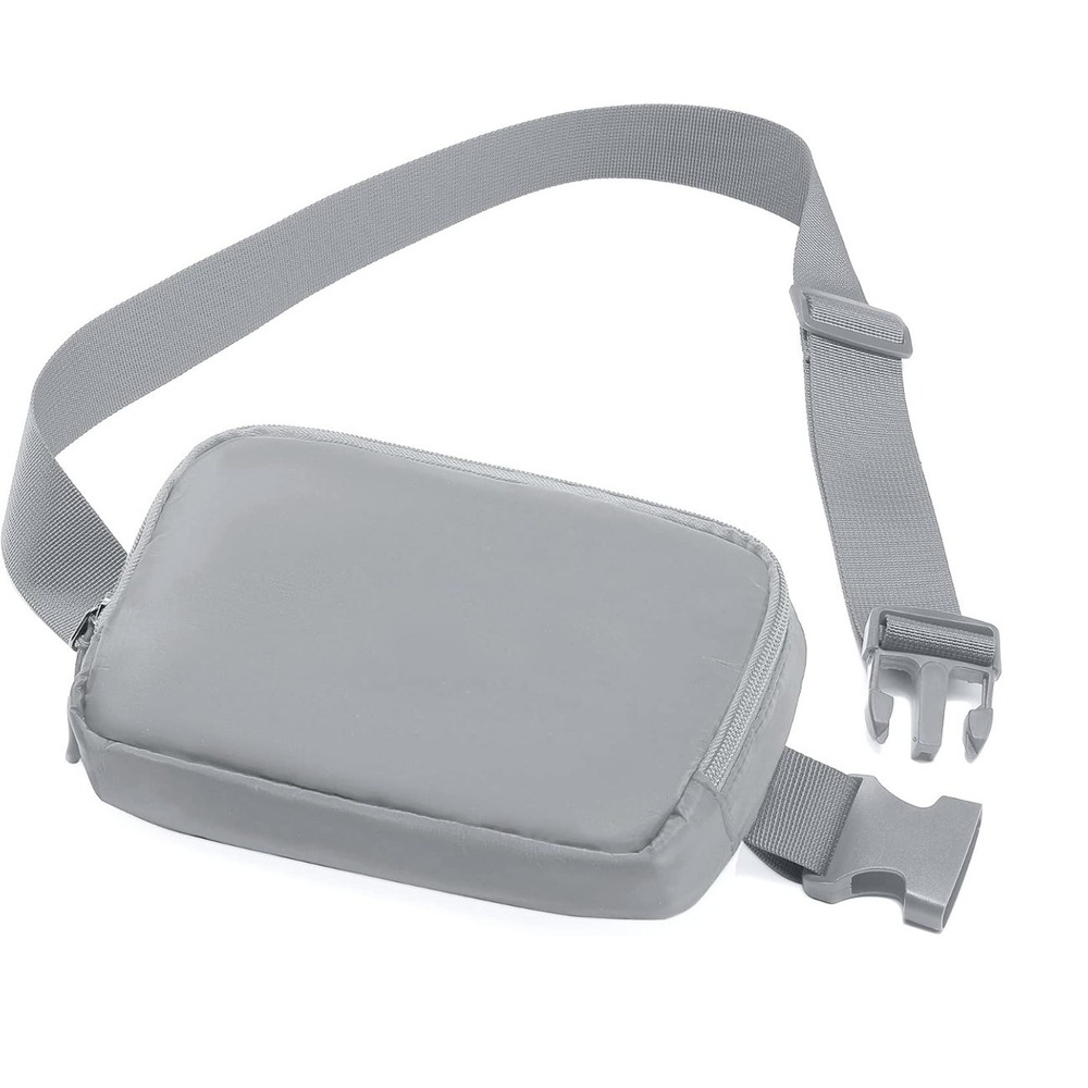 Grey Fanny Pack, Everywhere Belt Bag, 40 Inch Adjustable Strap